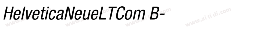 HelveticaNeueLTCom B字体转换